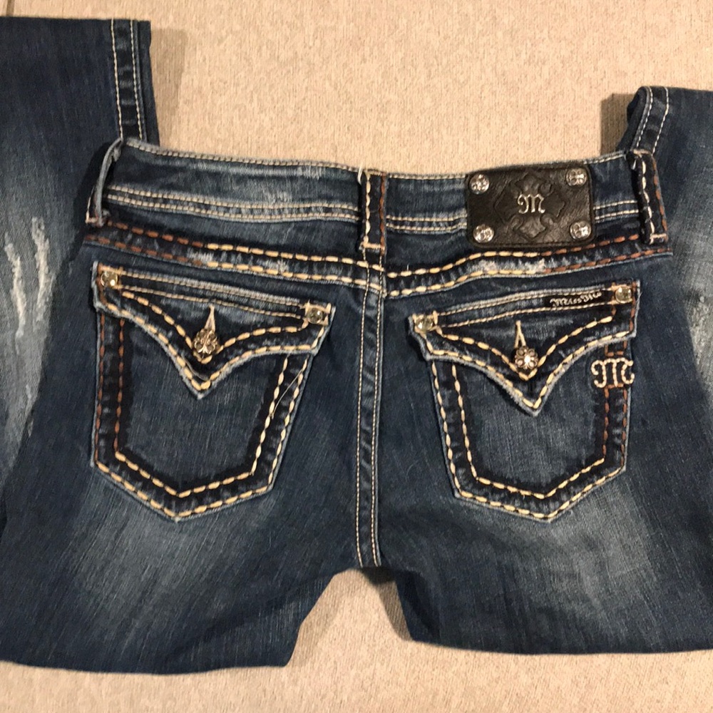 Distressed Miss Me Bootcut Jeans